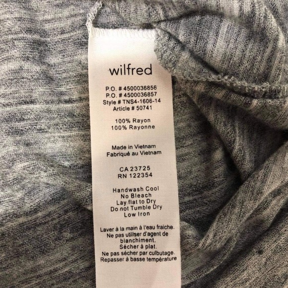 ARITZIA WILFRED Layered Open Back Sleeveless Top Gray Size S - Picture 3 of 4